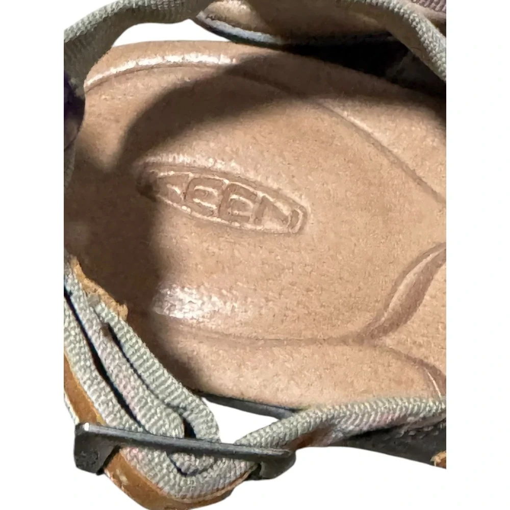 KEEN Skyline Wedge Sandals Strap leather comfort Gorpcore Sz 7 outdoors granola